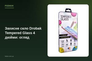 Защитное стекло Drobak Tempered Glass 4 дюйма: обзор