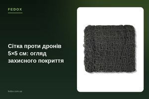 Сетка против дронов 5&times;5 см: обзор защитного покрытия
