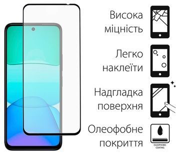Защитное стекло Dengos для Xiaomi Redmi 13 4G Black Full Glue (TGFG-361)