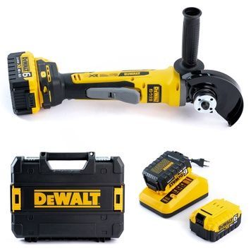 Болгарка бесщеточная DeWalt (DCG413) аккумуляторная (48V/6AH) Угловая шлифмашина Девольт 125 мм.
