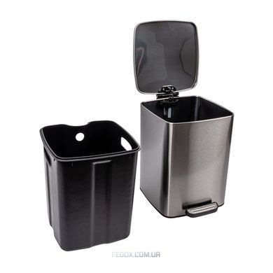 Відро для сміття VALESO DSP03, 15 л, brush