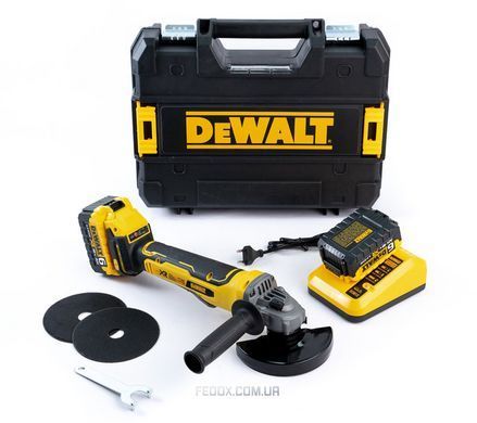 Болгарка бесщеточная DeWalt (DCG413) аккумуляторная (48V/6AH) Угловая шлифмашина Девольт 125 мм.