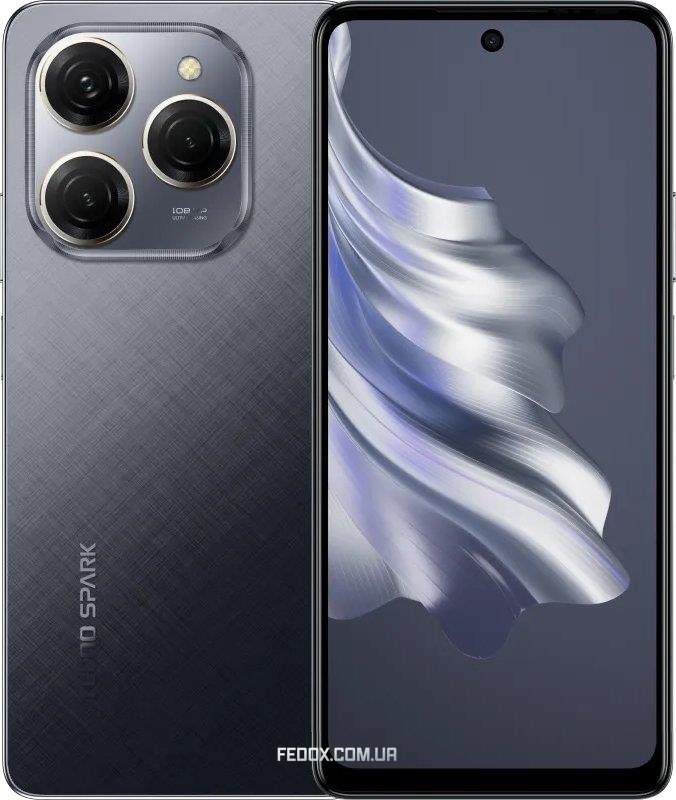 Смартфон Tecno Spark 20 Pro (KJ6) 8/256GB Dual Sim Moonlit Black (4894947014178)