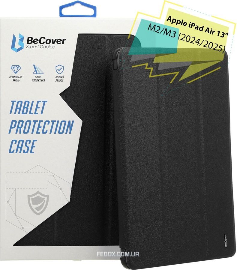 Чохол BeCover Tri Fold Soft TPU Silicone для Apple iPad Air 13" M2 2024 Black (711469), чорний
