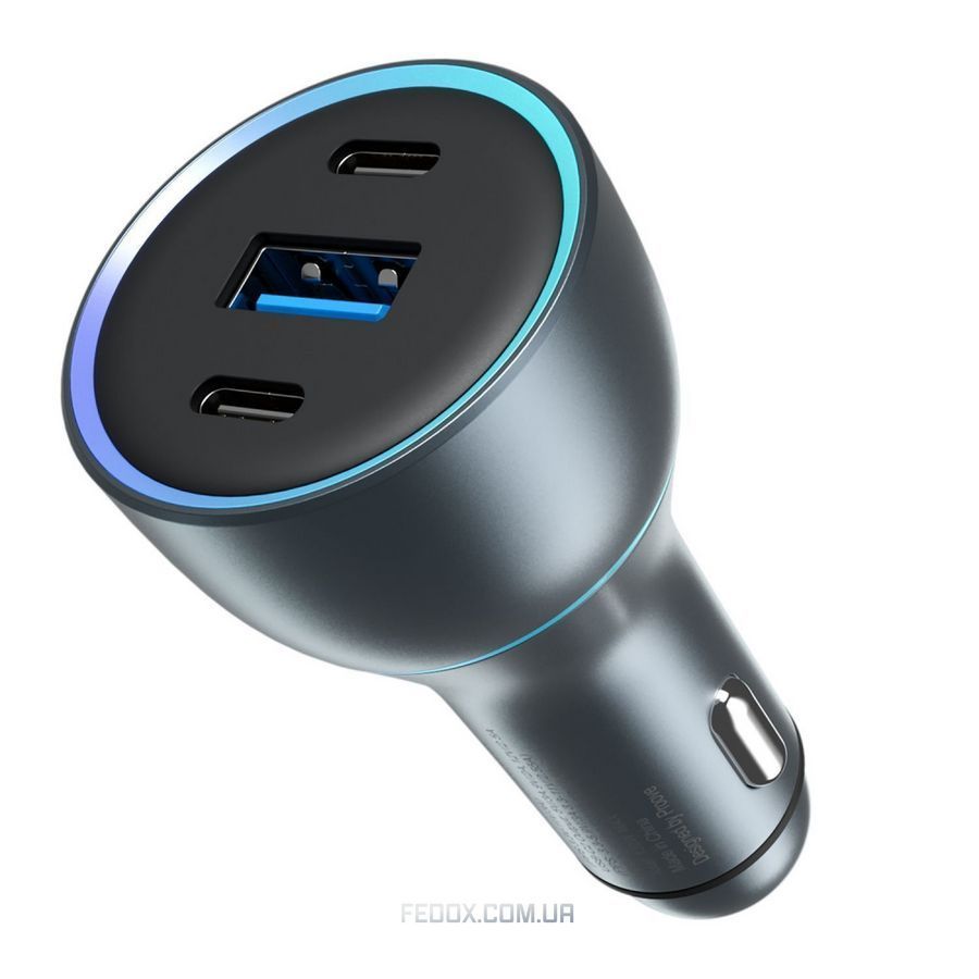 АЗП Proove Super Charge 130W (2 Type-C + USB) черный