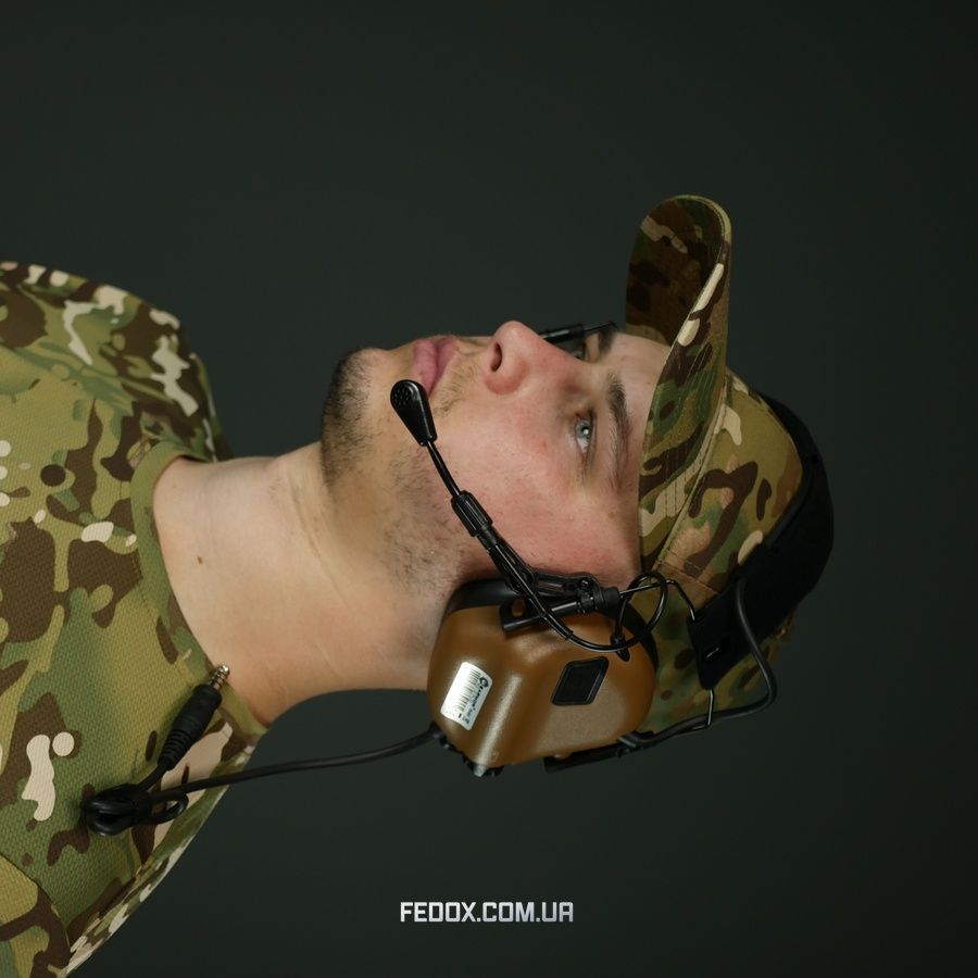 Цифровые активные защитные наушники Earmor M32 PLUS Койот