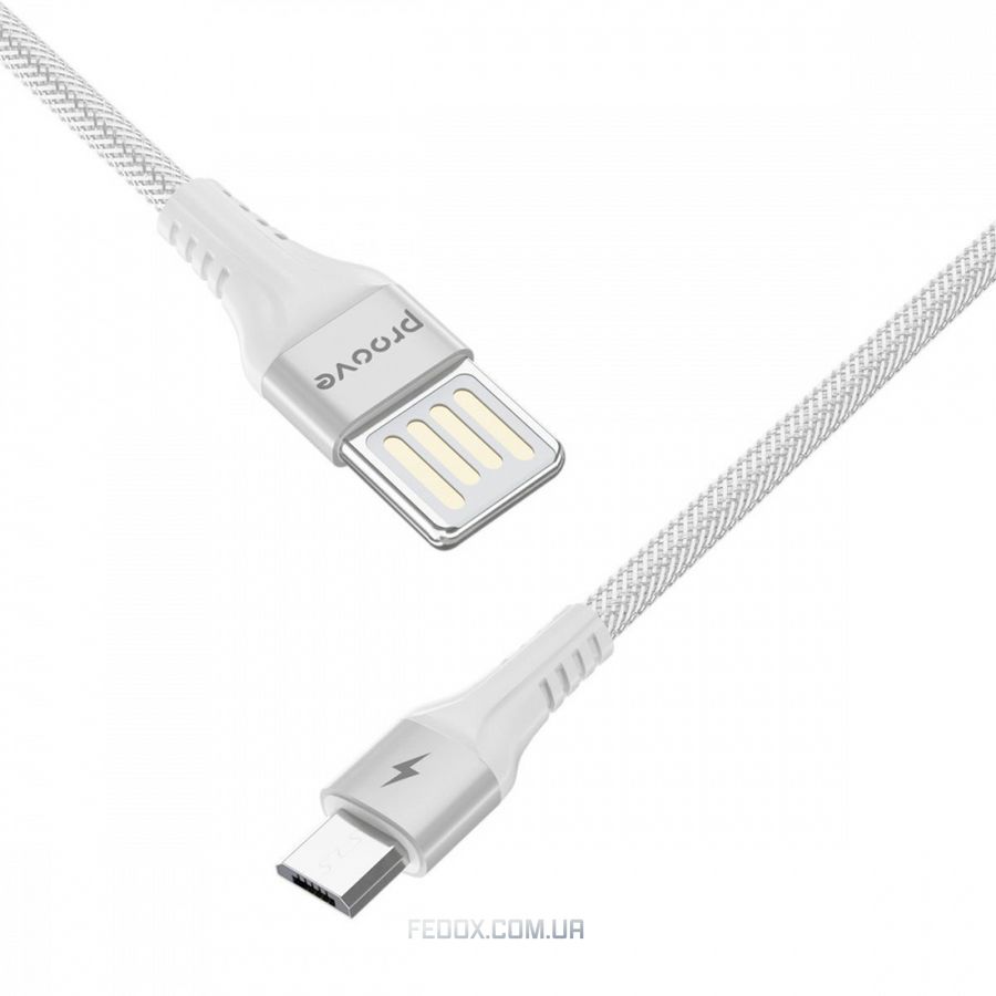 Кабель Proove Double Way Weft Micro USB 2.4A (1m)