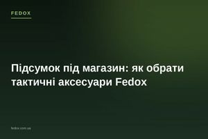 Підсумок під магазин: як обрати тактичні аксесуари Fedox