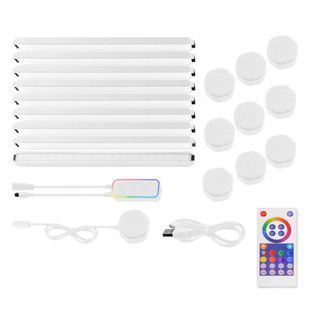 RGB Набор настенных светильников LED Smart Wall Lamp 9шт (TuYa WIFI) белый