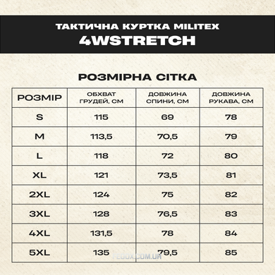 Militex Тактична Куртка 4WSTRETCH, колір синій, розмір XL