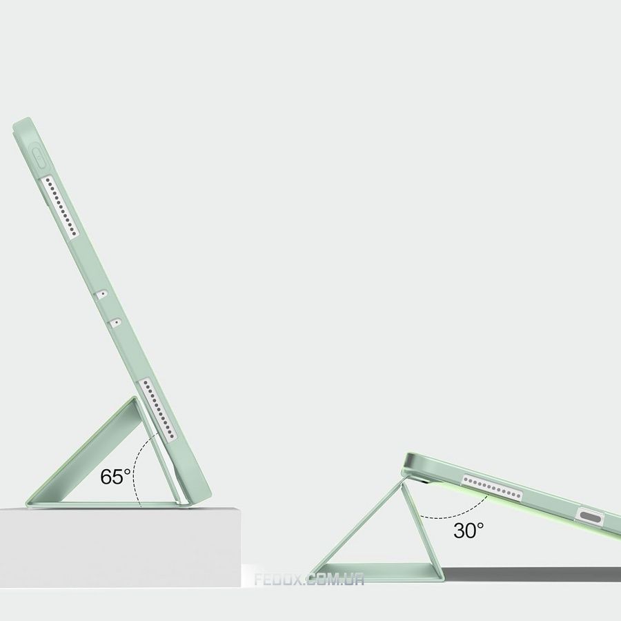 Чехол-книжка BeCover Tri Fold Soft TPU Silicone для Apple iPad Pro 11" M4 2024 Light Green (711747)