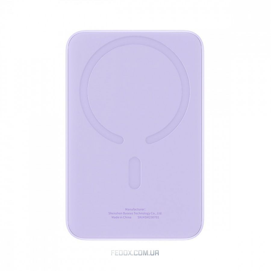 Портативна Батарея Baseus Magnetic Mini Air 20W 10000mAh purple