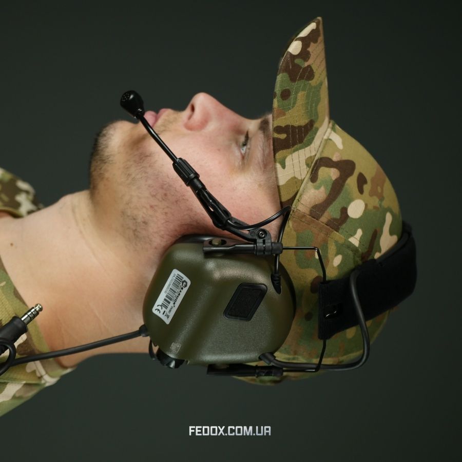 Цифровые активные защитные наушники Earmor M32 PLUS Олива