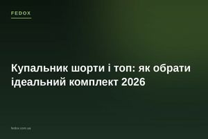 Купальник шорти і топ: як обрати ідеальний комплект 2026