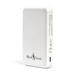 Бездротовий магнітний Power Bank Black Voron 22,5 Вт Fast Charge 5000mAh White для Смартфонів та навушників