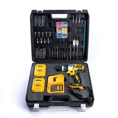 Акумуляторний ударний дриль-шуруповерт DeWalt DCD996P3 (48V, 6AH) Безщітковий із великим набором Деволт