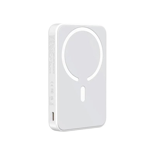 Бездротовий магнітний Power Bank 22,5 Вт Fast Charge 5000mAh White для Смартфонів та навушників