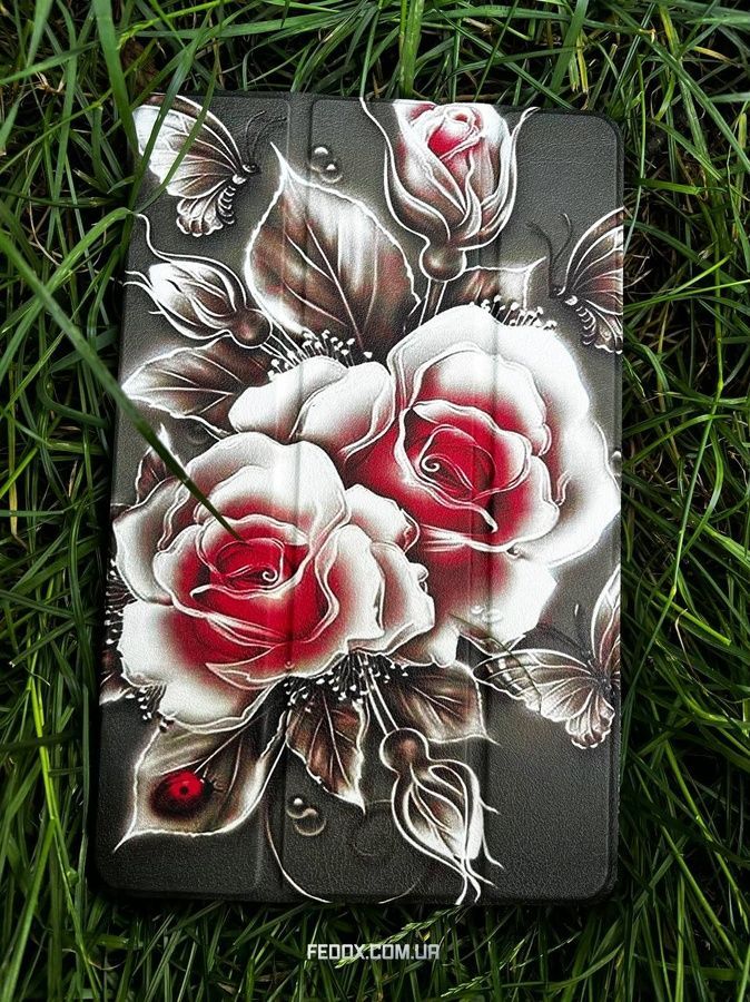 Чохол BeCover Smart Case для Samsung Galaxy Tab A11 SM-X133/SM-X135 8.7" Black Rose (713983)