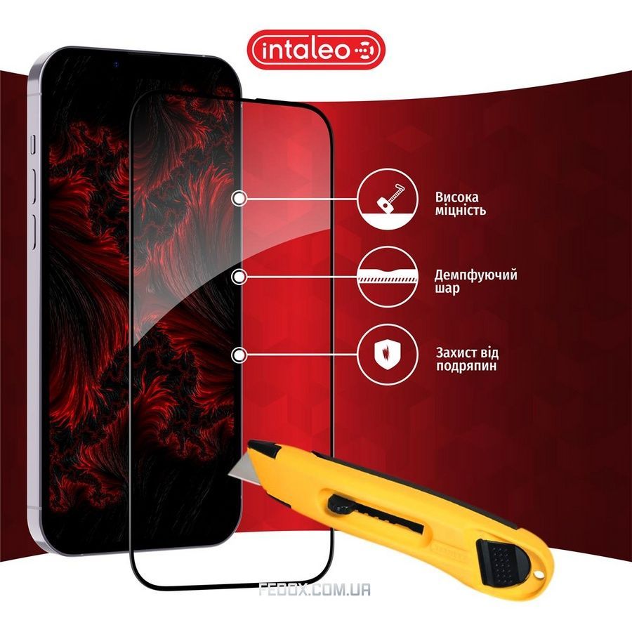 Захисне скло Intaleo Full Glue для Realme C63 Black (1283126594977)