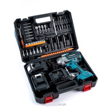 Гайковерт ударний Makita (TW1001GZ) Акумуляторний безщітковий 1000Hm (48V / 9Ah) імпакт-ключ Макіта (+Набір інструментів / +2 АКБ)