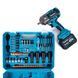 Гайковерт ударний Makita (TW1001GZ) Акумуляторний безщітковий 1000Hm (48V / 9Ah) імпакт-ключ Макіта (+Набір інструментів / +2 АКБ)