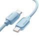 Кабель Essager Breeze USB Type-C - USB Type-C (M/M), 100W, 1 м Blue (EXCTT1-WL03-P)
