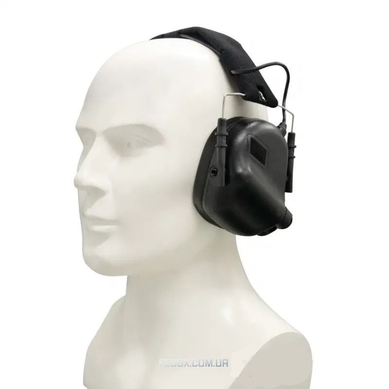 Тактические наушники EARMOR M31 Black с универсальным креплением