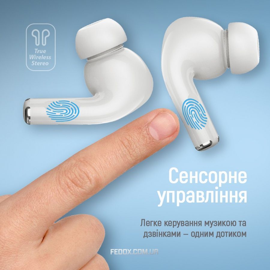 Bluetooth-гарнітура ColorWay Slim TWS-5 Earbuds White (CW-TWS5WT)