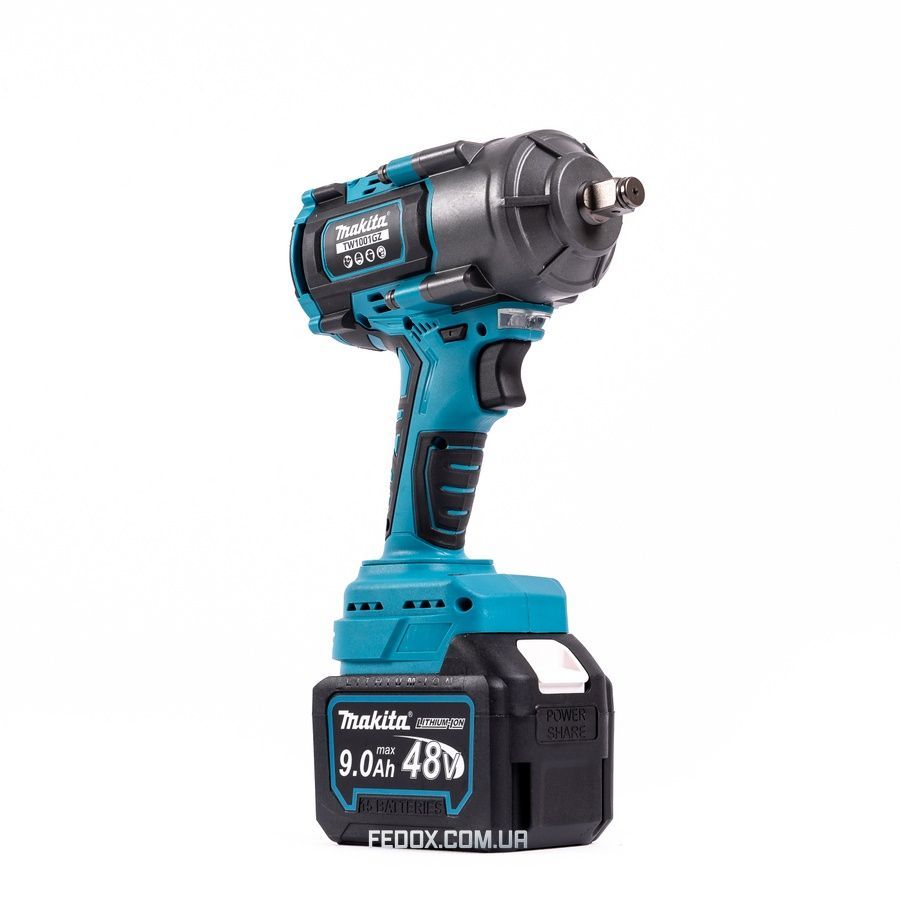 Гайковерт ударний Makita (TW1001GZ) Акумуляторний безщітковий 1000Hm (48V / 9Ah) імпакт-ключ Макіта (+Набір інструментів / +2 АКБ)