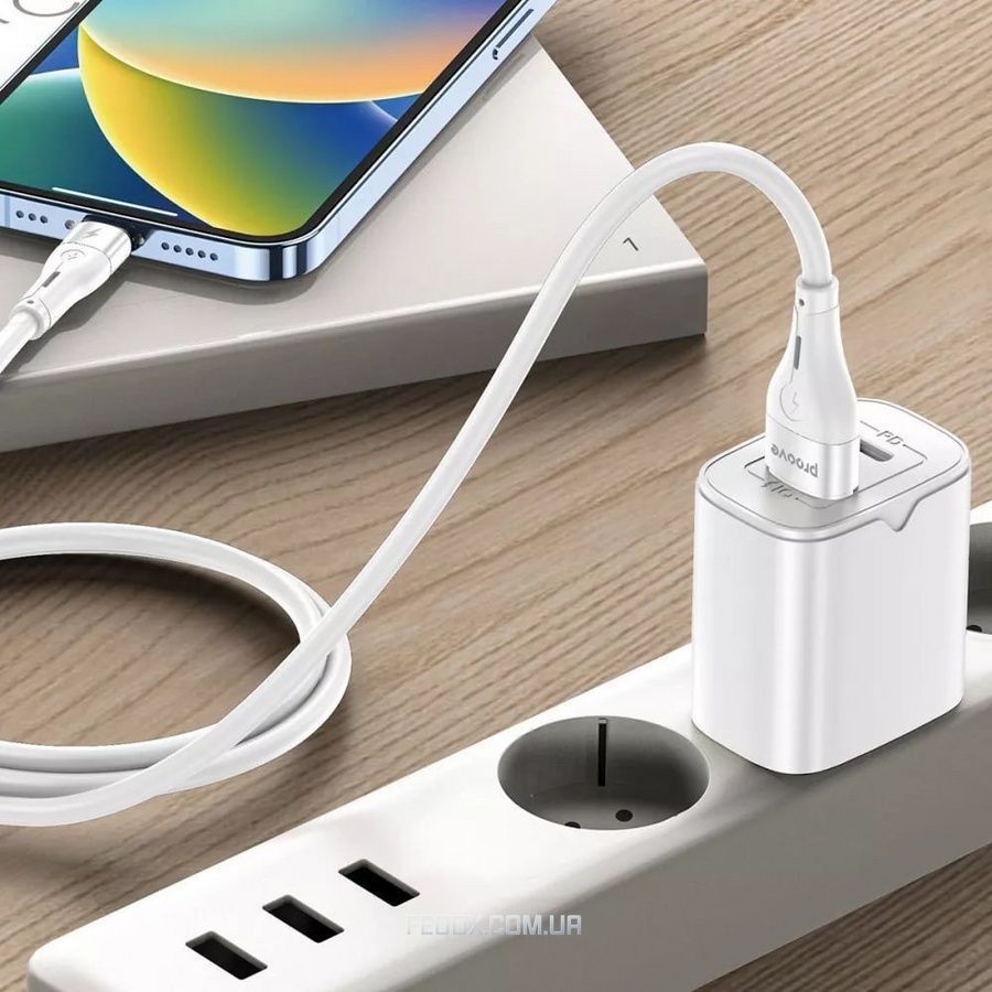 Кабель Proove Soft Silicone USB Type-A - Lightning (M/M), 1 м, White (CCSO20001102)