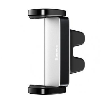 Автомобильный держатель для смартфона Baseus Steel Cannon Air Outlet Car Mount Silver (SUGP-0S)