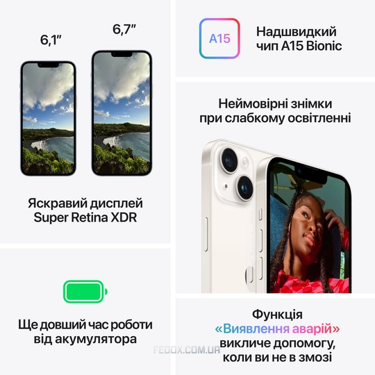 iPhone 14, 256 ГБ, (PRODUCT)RED, (MPWH3)