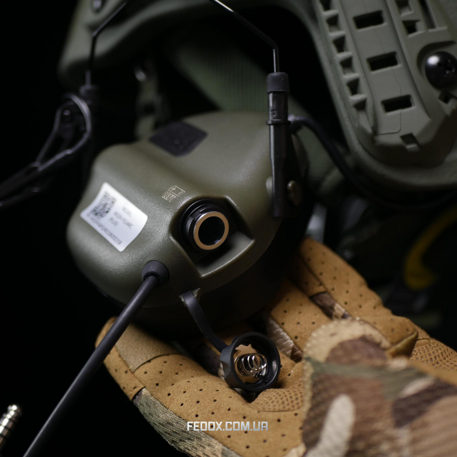 Тактические наушники EARMOR M32Н PLUS Олива