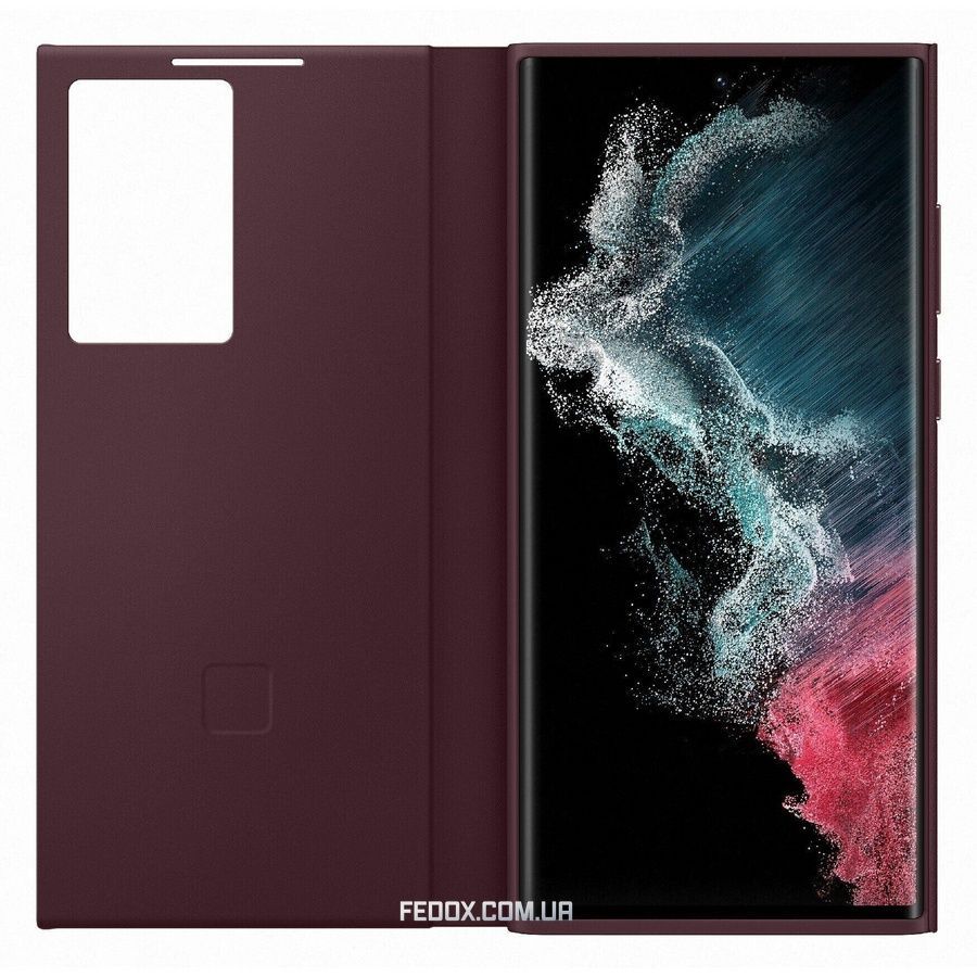 Чохол-книжка Samsung Smart Clear View Cover для Samsung Galaxy S22 Ultra SM-S908 Burgundy (EF-ZS908CEEGRU), Червоний