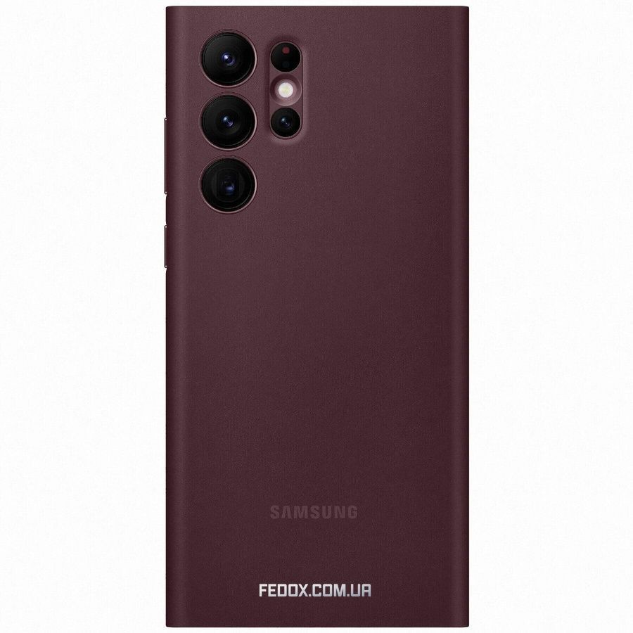 Чохол-книжка Samsung Smart Clear View Cover для Samsung Galaxy S22 Ultra SM-S908 Burgundy (EF-ZS908CEEGRU), Червоний