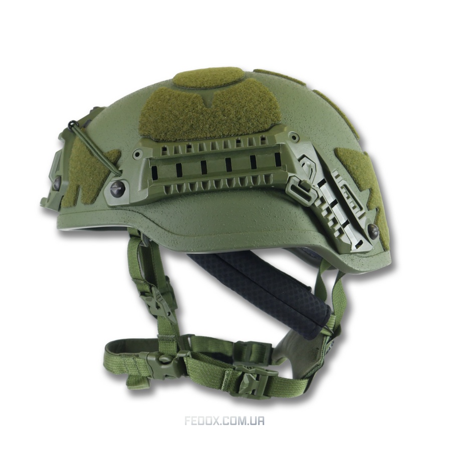 Балістична каска (шолом) NIJ-IIIA Sestan-Busch. Helmet (BK-ACH-MC) GEN-II (Ця Модель закриває Пів-Вуха) Green-Олива-(М) Оригінал із чохлом. Виробник Хорватія.