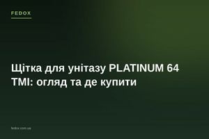 Щітка для унітазу PLATINUM 64 TMI: огляд та де купити