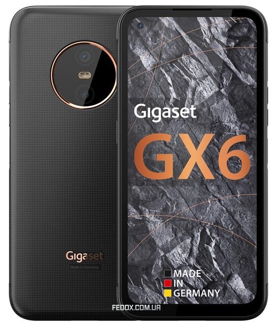 Смартфон Gigaset GX6 IM 6/128 GB Dual Sim Titanium Black (S30853H1528R112)