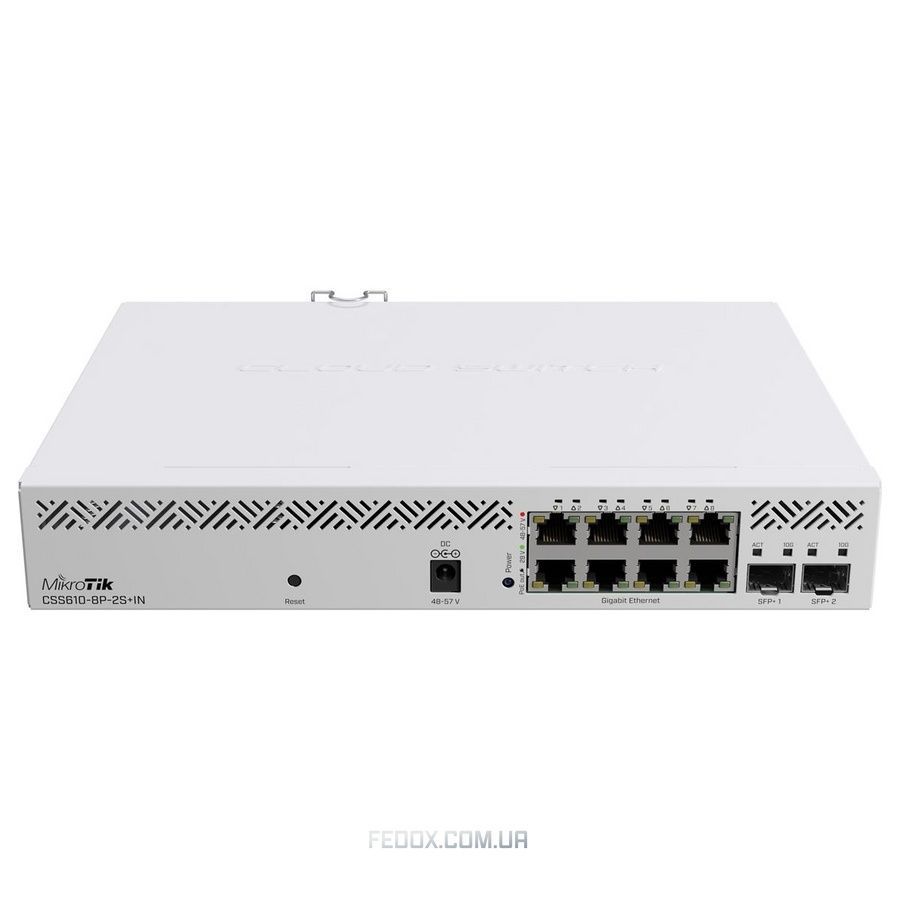 Коммутатор MikroTik CSS610-8P-2S+IN