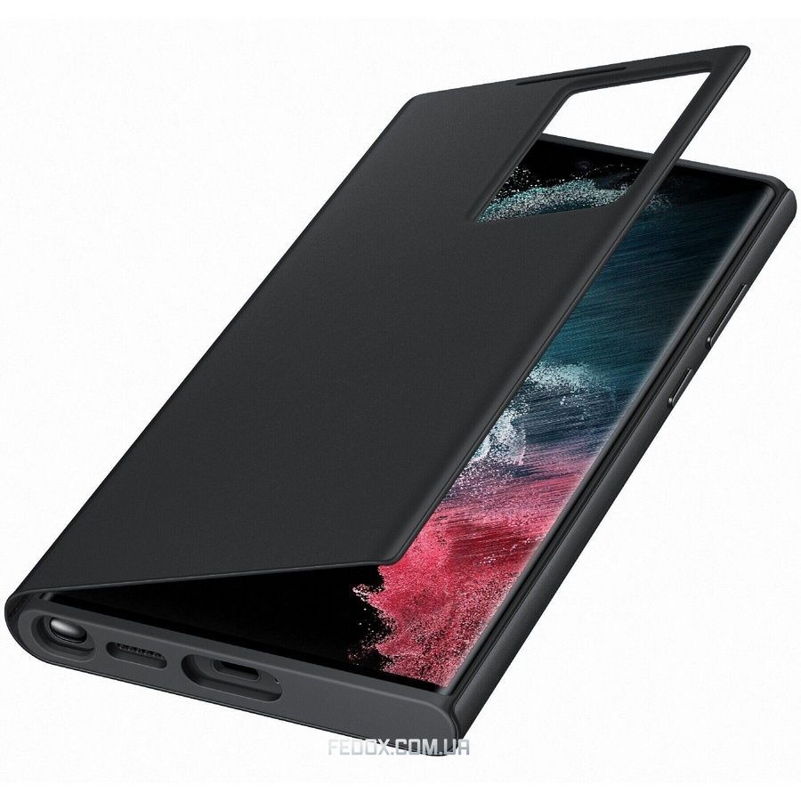 Чохол-книжка Samsung Smart Clear View Cover для Samsung Galaxy S22 Ultra SM-S908 Black (EF-ZS908CBEGRU), чорний