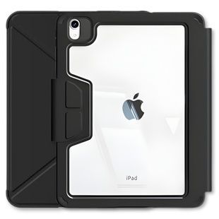 Чохол-книжка BeCover Rugged Origami Transparent з кріпленням Apple Pencil для Apple iPad Air 11" M2/M3 (2024/2025) Black (714968), чорний