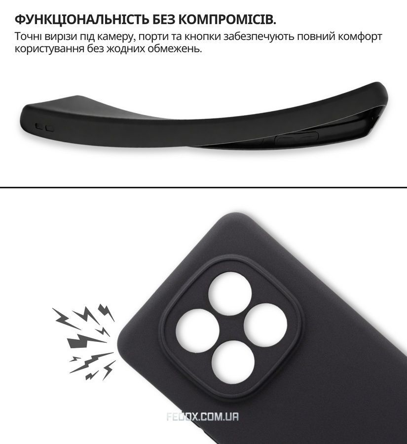 Чехол-накладка BeCover для Xiaomi Redmi Note 15 Pro 4G Black (714972), чорний