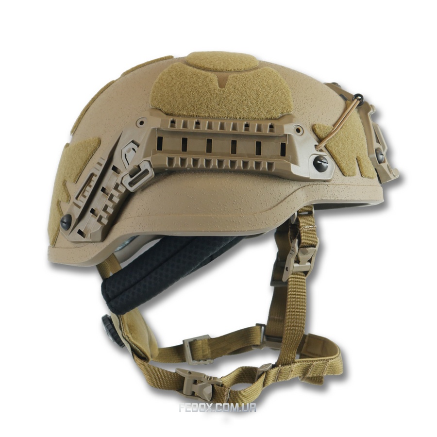 Балістична каска (шолом) NIJ-IIIA Sestan-Busch. Helmet (BK-ACH-MC) GEN-II (Ця Модель закриває Пів-Вуха) Coyote-Пісочний-(L) Оригінал із чохлом. Виробник Хорватія.