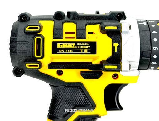Аккумуляторный ударный дрель-шуруповерт DeWalt DCD996P1 (36V, 6AH) с металлическим патроном 10 мм Деволт