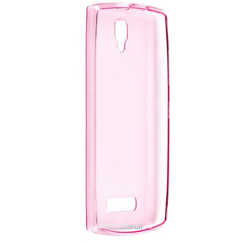 Чохол-накладка Drobak Ultra PU для Lenovo A2010 Pink (219258), Прозорий