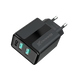 Мережевий зарядний пристрій Grand-X CH-15B (2xUSB 2.1A) Black
