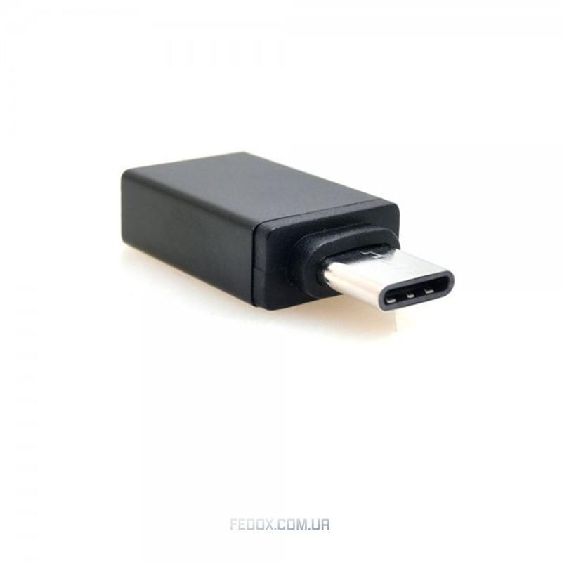 Адаптер Cablexpert USB - USB Type-C V 3.0 (F/M) Black (A-USB3-CMAF-01)