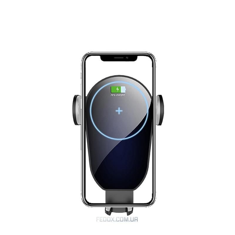 Держатель автомобильный+беспроводное ЗУ ColorWay AutoSense Car Wireless Charger 15W Black (CW-CHAW025Q-BK)