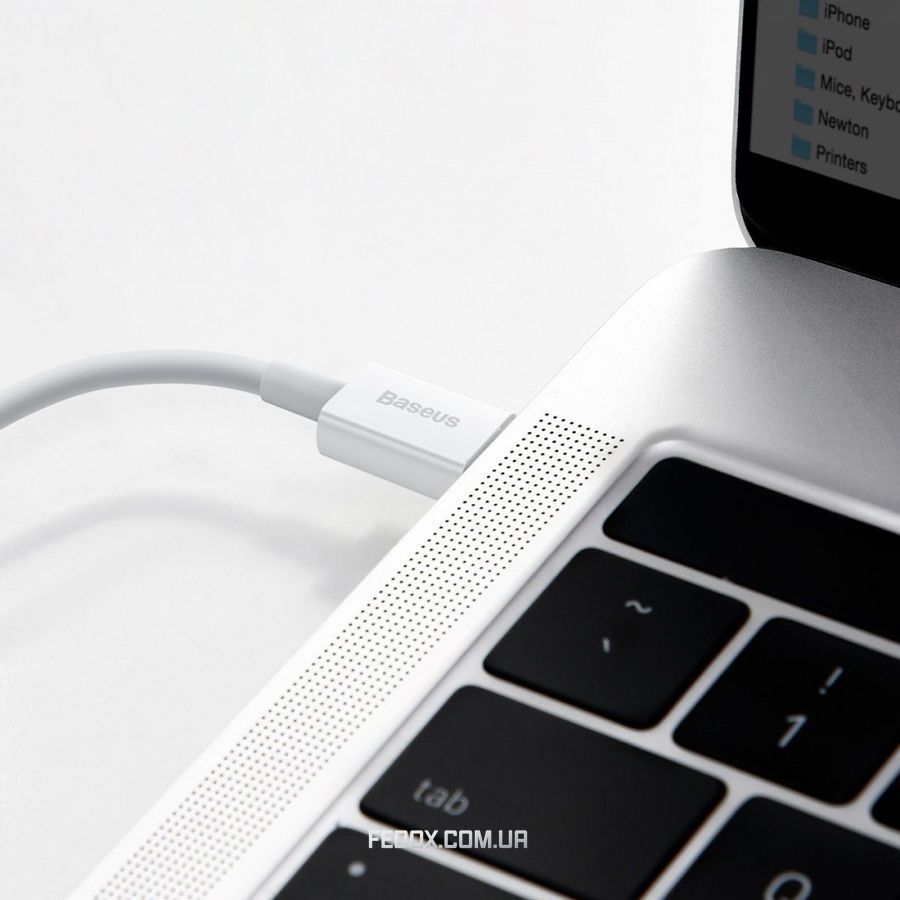 Кабель Baseus Superior Series Быстрая зарядка Дата Type-C на Lightning PD 20W (0.25м) белый