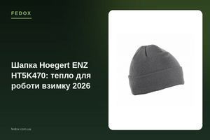 Шапка Hoegert ENZ HT5K470: тепло для работы зимой 2026